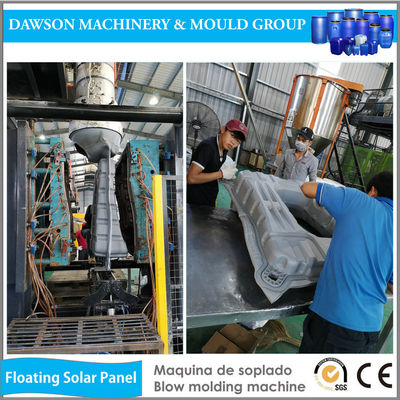 Máquina de molde plástica de poupança de energia do sopro da extrusão da base do vagabundo do painel solar