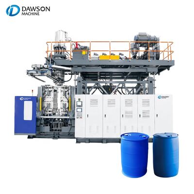buy Máquina automática de moldagem de sopro de tambor de plástico de 200L Máquina de barril de anel duplo para planta de pintura de lubrificantes químicos online manufacture