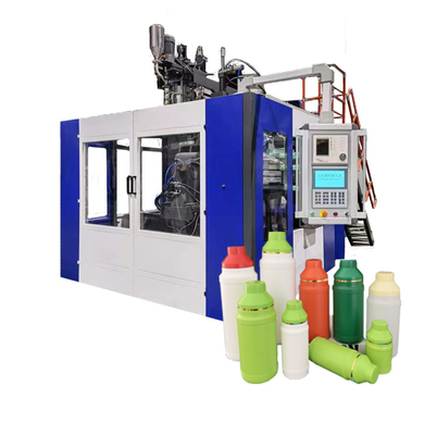 Máquina de moldagem por sopro de extrusão de estação única para produção de frascos de plástico de HDPE de 0-5L
