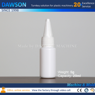 Máquina de fabricação de garrafas de plástico de pequeno porte de 20 ml e 30 ml