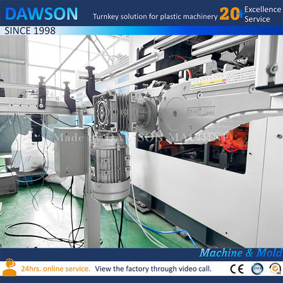 Máquina de sopro de extrusão de garrafas de detergente para roupa HDPE de alta velocidade, estação dupla