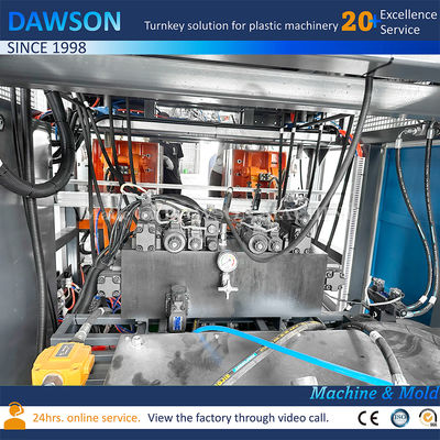 Preço da máquina de sopro por extrusão de garrafas de detergente para roupa de HDPE de alta velocidade com estação dupla