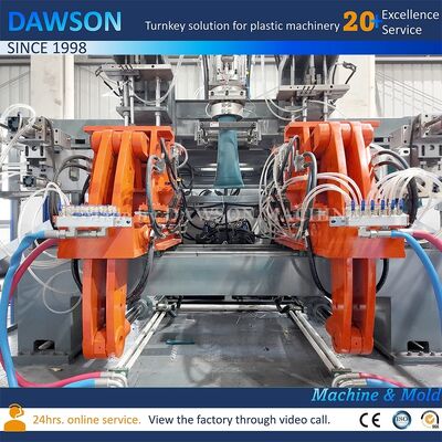 Máquina de moldagem por sopro de extrusão com produção de 130 Kg por hora para HDPE, para fabricação de plástico de alta velocidade de galão de 5L