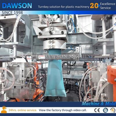 Máquina de moldagem por sopro de extrusão com produção de 130 Kg por hora para HDPE, para fabricação de plástico de alta velocidade de galão de 5L