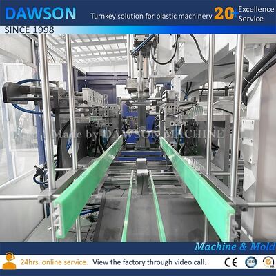 Máquina de moldagem por sopro de extrusão totalmente automática para galões plásticos de 20 litros, com tamanho da placa de molde de 660 milímetros e força de fechamento de 270 quilonewtons