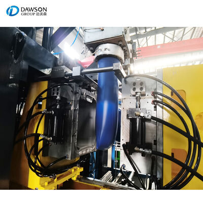 Máquina de moldagem por sopro de extrusão com saída de 130 kg por hora para garrafas empilháveis de 10L, 20L, 25L e 30L, galões de óleo lubrificante e óleo de palma
