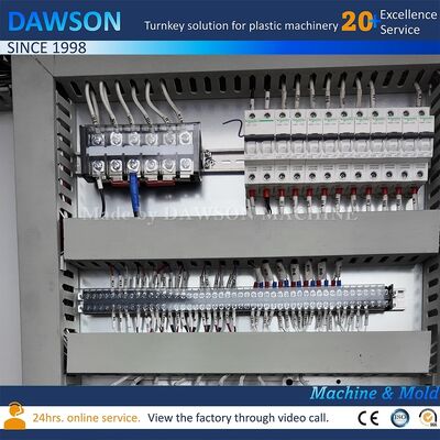 Máquina Automática de Moldagem por Sopro com Potência de Aquecimento da Cabeça de 8kw para Potes de Boca Larga de HDPE Resistentes a Produtos Químicos de 1L-5L