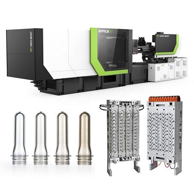 48 Máquina de moldagem por injecção de preforma de PET com servomotor e alta produtividade a 0 a 200 rpm