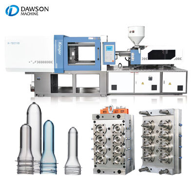 Máquina de moldagem por injecção de preforma de PET com pressão de injecção de 160 Mpa, alta produtividade e peso da máquina de 13,8 t